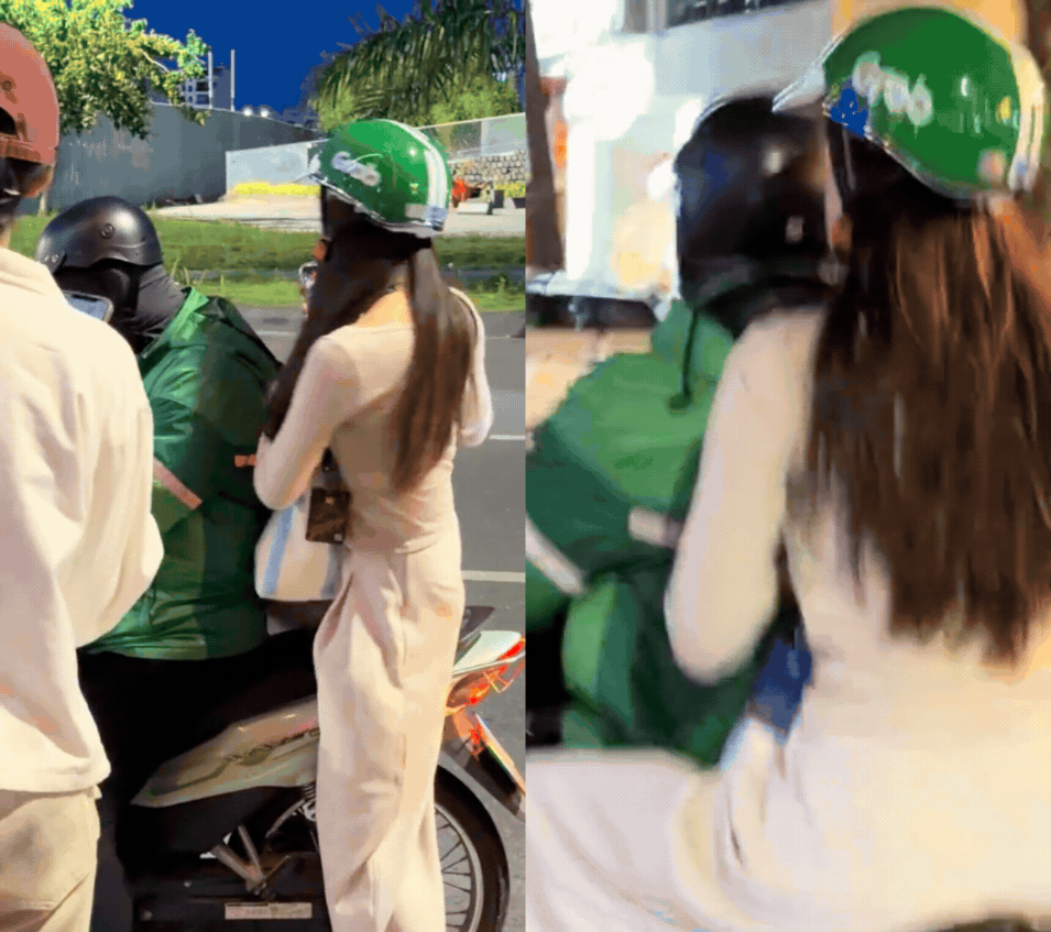 Bắt gặp Hoa hậu Tiểu Vy đi xe &ocirc;m: Trước khi l&ecirc;n xe l&agrave;m ngay 1 việc &iacute;t ai l&agrave;m - Ảnh 2.