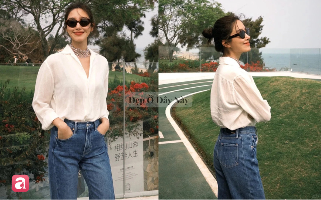 Dương Thái Ngọc chỉ mặc đồ cơ bản nhưng vẫn toát lên khí chất old money kiểu Pháp - Ảnh 7.