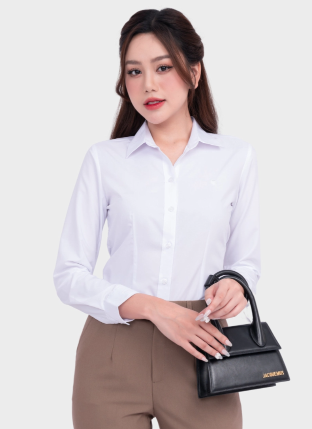 Ai cũng c&oacute; sơ mi trắng, nhưng kh&ocirc;ng phải ai cũng biết mặc đẹp như c&ocirc; n&agrave;ng n&agrave;y - Ảnh 10.