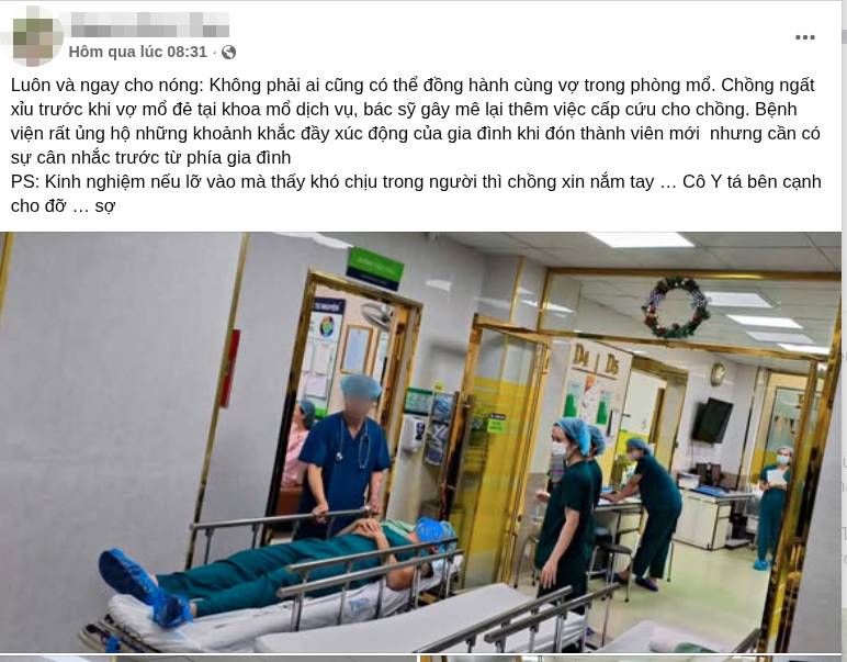 V&agrave;o động vi&ecirc;n vợ đẻ, người chồng ngất xỉu khi thấy con cất tiếng kh&oacute;c, c&aacute;c b&aacute;c sĩ g&acirc;y m&ecirc; cho vợ phải lập tức chuyển sang 