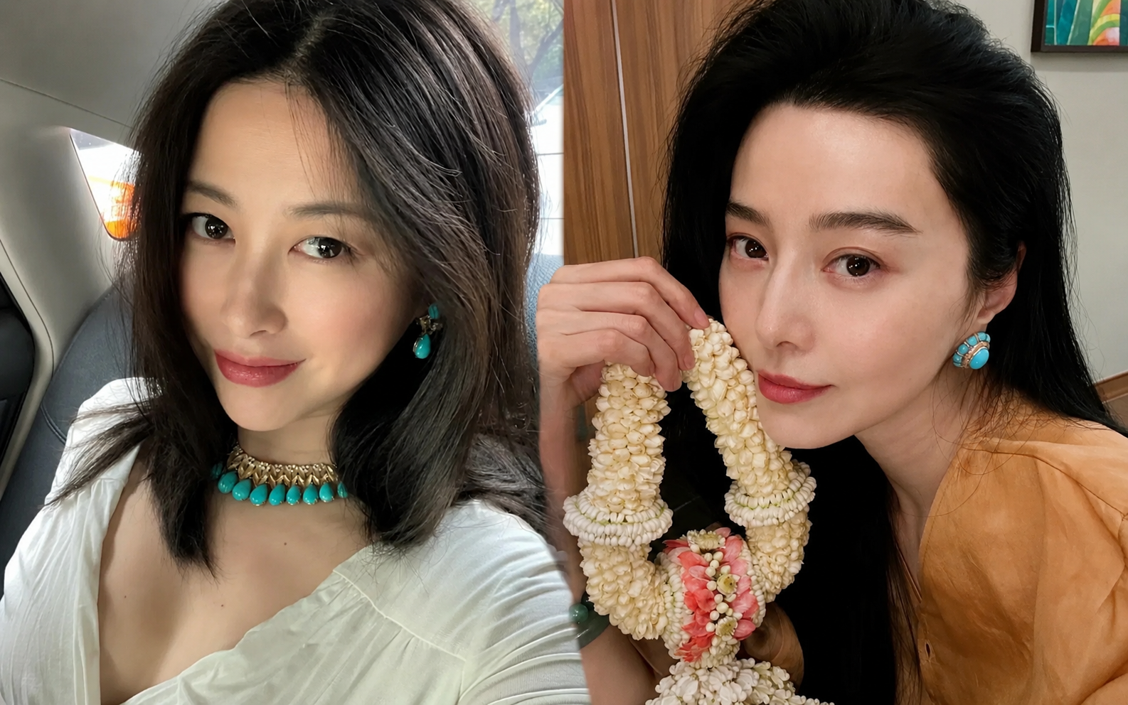 Ngọc lam hòai cổ và choker giọt nước: Phạm Băng Băng và Chu Châu tỏa sáng năm 2026 - Ảnh 1. Ngọc lam hòai cổ và choker giọt nước: Phạm Băng Băng và Chu Châu tỏa sáng năm 2026 - Ảnh 1.