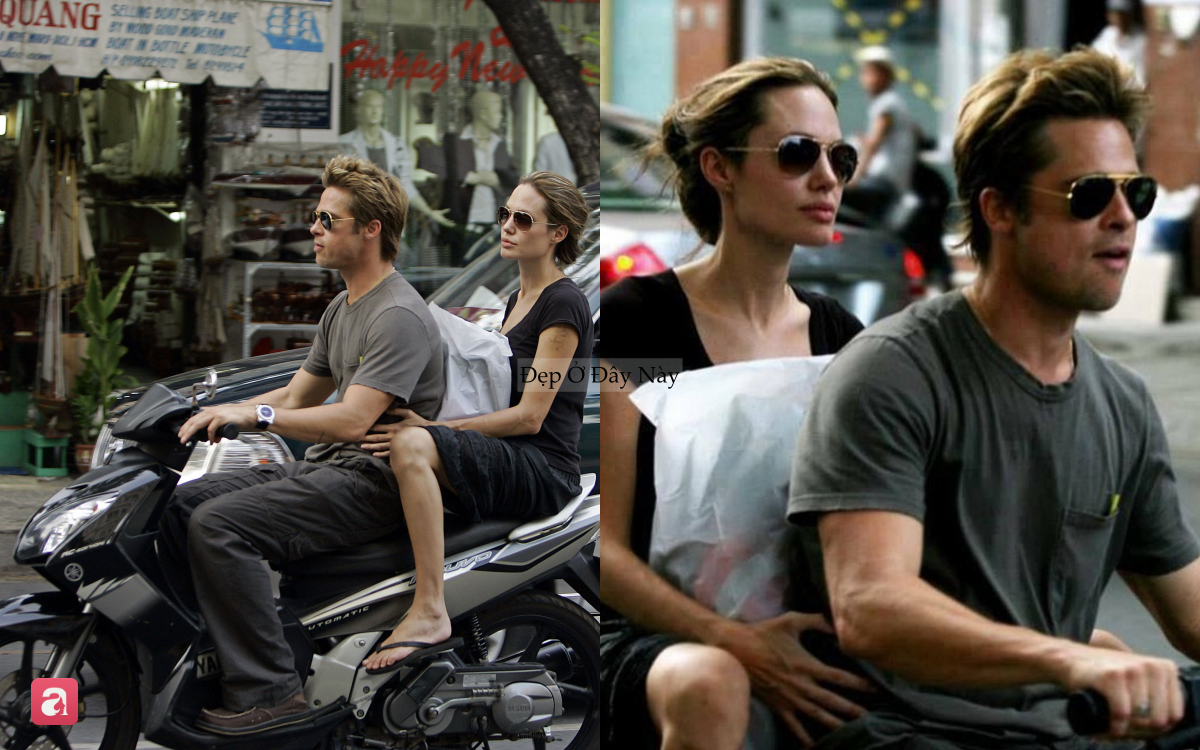 Không cần hàng hiệu lộng lẫy, Brad Pitt và Angelina Jolie vẫn biến đường phố Việt Nam thành phim trường điện ảnh - Ảnh 1.