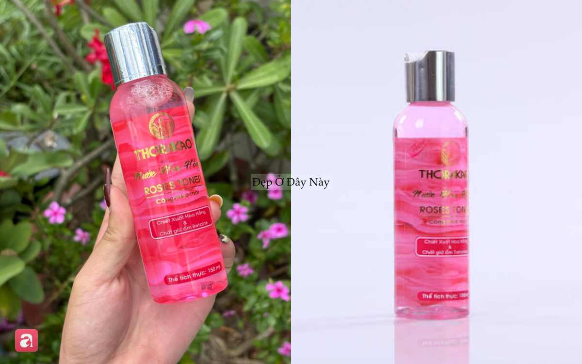 4 chai nước hoa hồng 