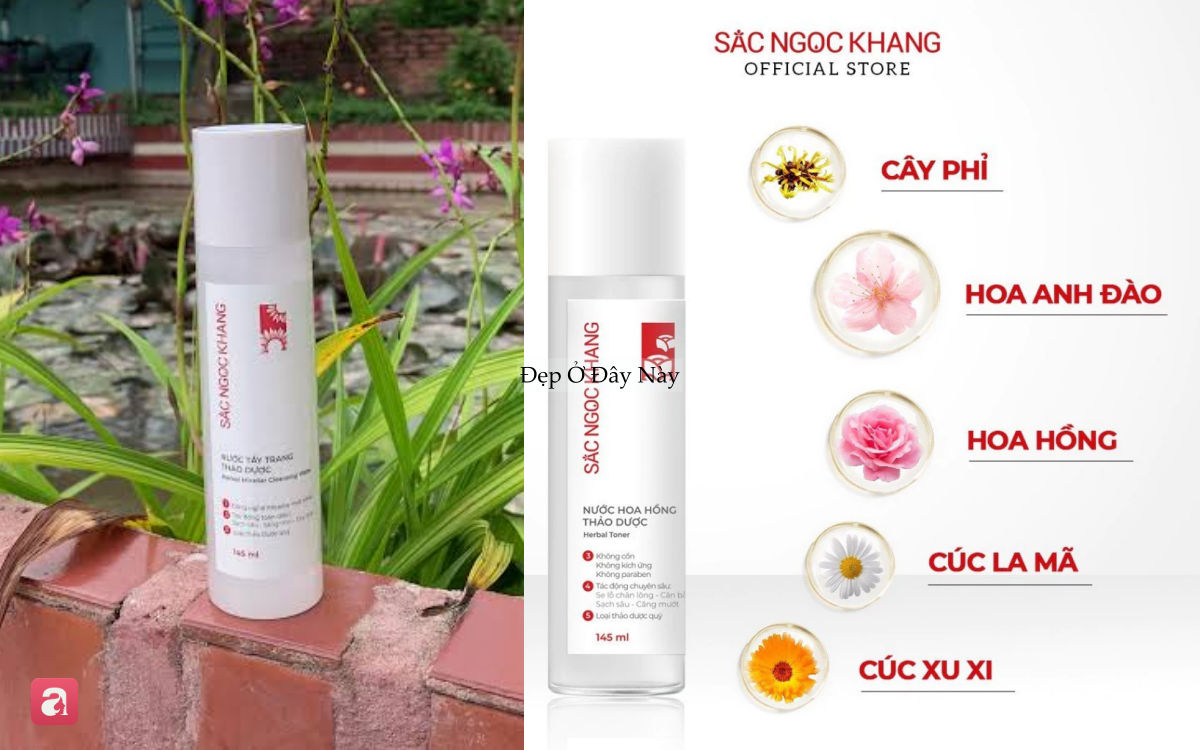 4 chai nước hoa hồng 