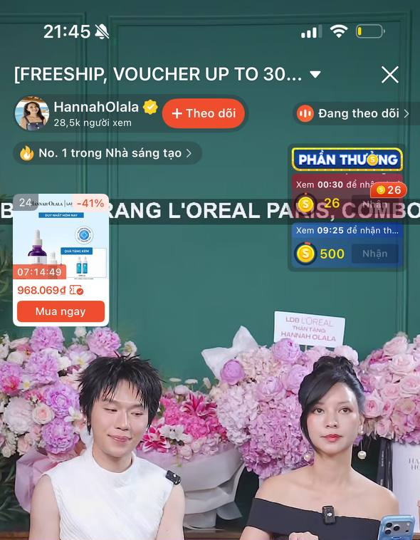 T&igrave;nh h&igrave;nh V&otilde; H&agrave; Linh v&agrave; Hannah Olala sau đ&ecirc;m livestream sale lớn 7 / 7 - Ảnh 2.