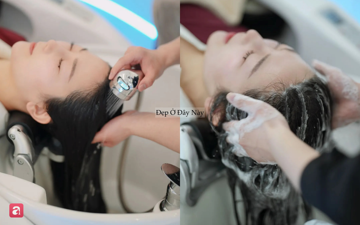 Vì sao gội đầu ở nhà tóc không mềm mướt, tơi phồng như ở tiệm? - Ảnh 2.