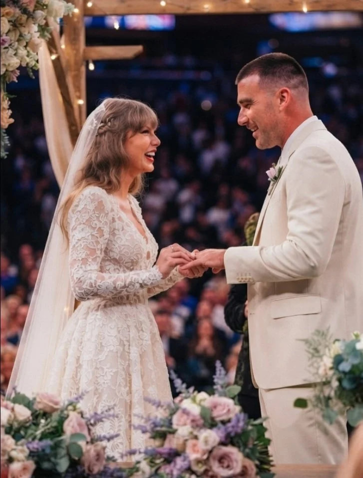 Đ&aacute;m cưới Taylor Swift v&agrave; Travis Kelce: Chi tiết th&uacute; vị từ tiệc t&ugrave;ng xa hoa - Ảnh 5.