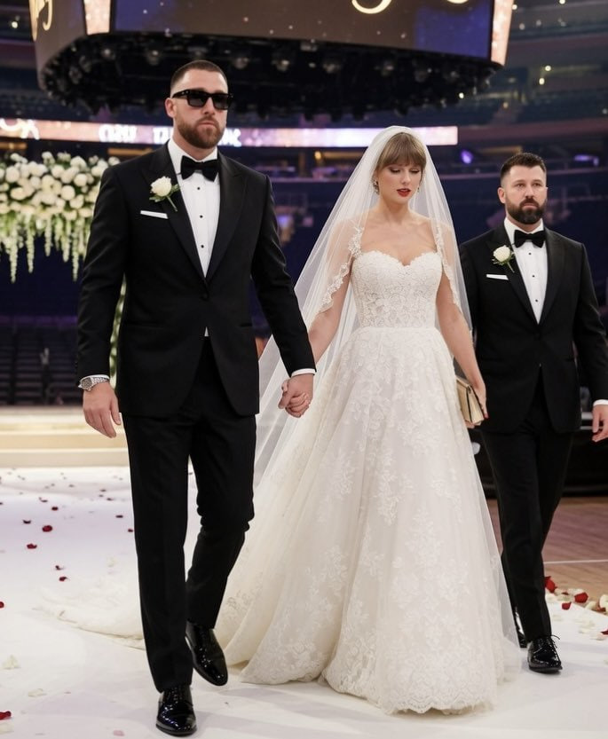 Đ&aacute;m cưới Taylor Swift v&agrave; Travis Kelce: Chi tiết th&uacute; vị từ tiệc t&ugrave;ng xa hoa - Ảnh 6.