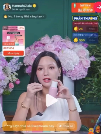 Hannah Olala bị chỉ tr&iacute;ch về retinol bọc vi nang của Candid Sau livestream ng&agrave;y 7 / 7 - Ảnh 1.