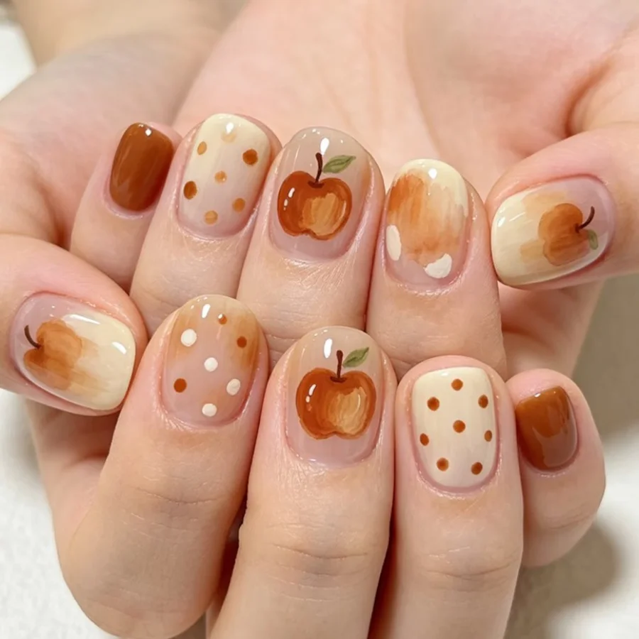 Nhiều g&aacute;i xinh khoe nail chấm bi bắt trend 2026, l&ecirc;n tay m&agrave;u n&agrave;o cũng xinh y&ecirc;u như nữ ch&iacute;nh phim H&agrave;n- Ảnh 4.