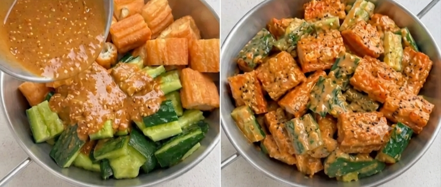 Muốn tạo hot trend tr&ecirc;n MXH h&atilde;y trổ t&agrave;i l&agrave;m ngay 3 phi&ecirc;n bản dưa chuột trộn n&agrave;y - Ảnh 7.