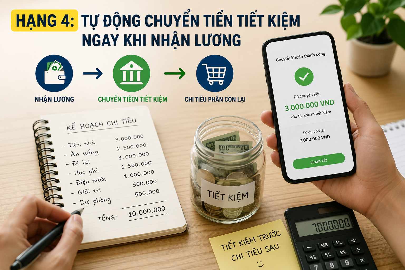 7 th&oacute;i quen gi&uacute;p nhiều gia đ&igrave;nh t&iacute;ch lũy tiền nhanh nhất: Hạng 1 dễ l&agrave;m nhưng &iacute;t người ki&ecirc;n tr&igrave; - Ảnh 2.