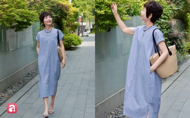 Phụ nữ ngo&agrave;i 60 tuổi mặc g&igrave; m&ugrave;a h&egrave;? 3 c&ocirc;ng thức từ đồ cơ bản gi&uacute;p vẻ ngo&agrave;i thanh lịch, nhẹ nh&agrave;ng- Ảnh 3.