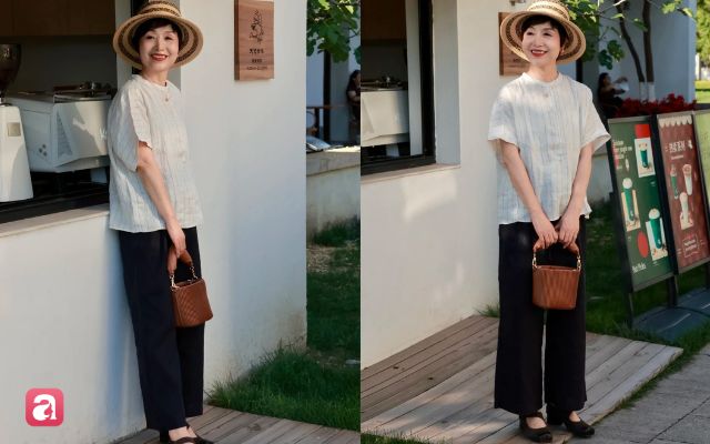 Phụ nữ ngo&agrave;i 60 tuổi mặc g&igrave; m&ugrave;a h&egrave;? 3 c&ocirc;ng thức từ đồ cơ bản gi&uacute;p vẻ ngo&agrave;i thanh lịch, nhẹ nh&agrave;ng- Ảnh 1.