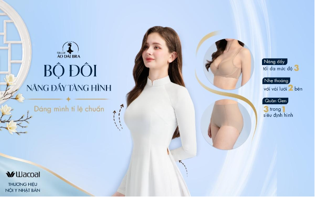Ba năm cùng áo dài: Wacoal tiếp tục hoàn thiện vẻ đẹp từ bên trong - Ảnh 1. Ba năm cùng áo dài: Wacoal tiếp tục hoàn thiện vẻ đẹp từ bên trong - Ảnh 1.