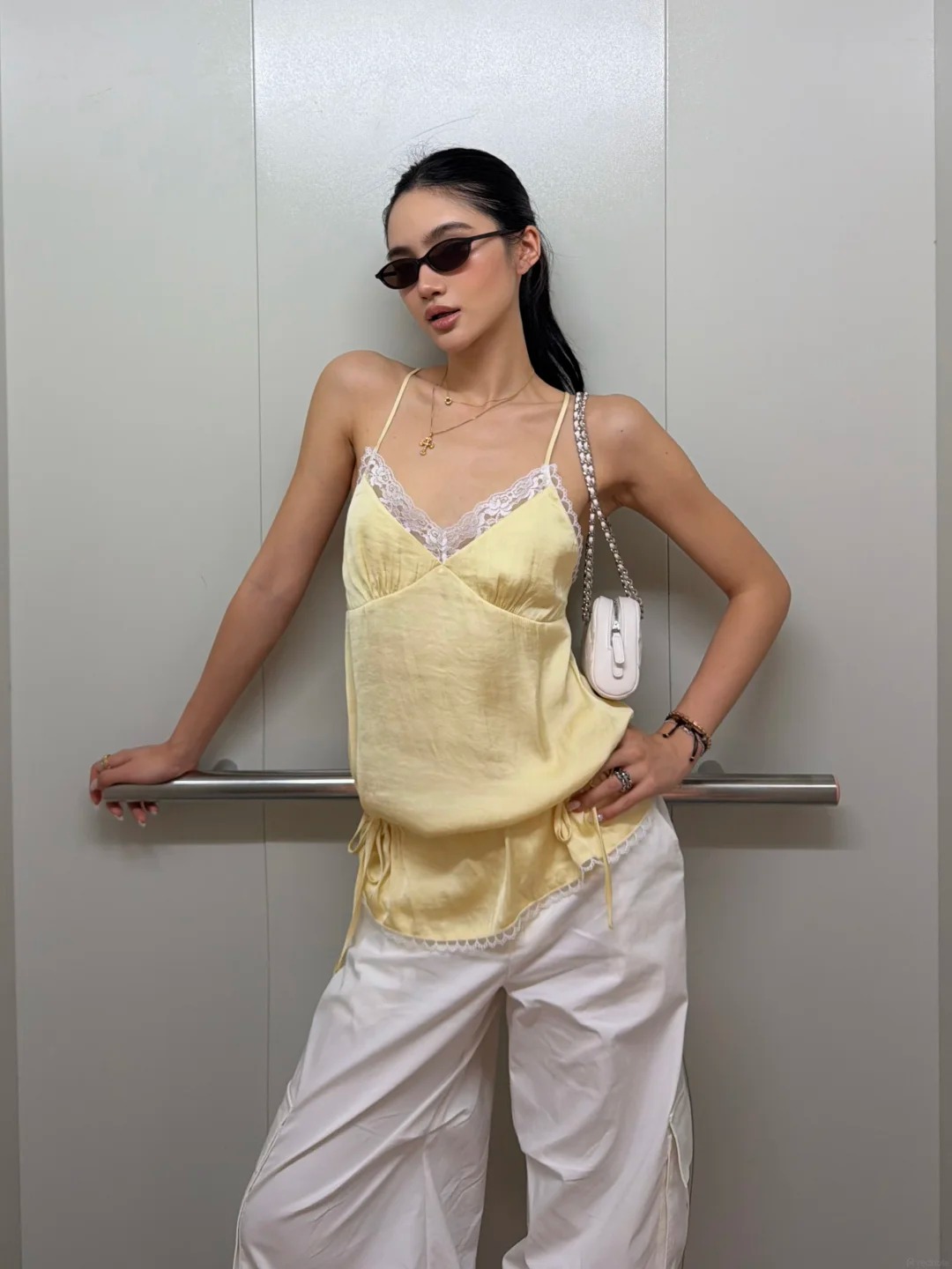 &Aacute;o hai d&acirc;y mix c&ugrave;ng quần hộp, tưởng 