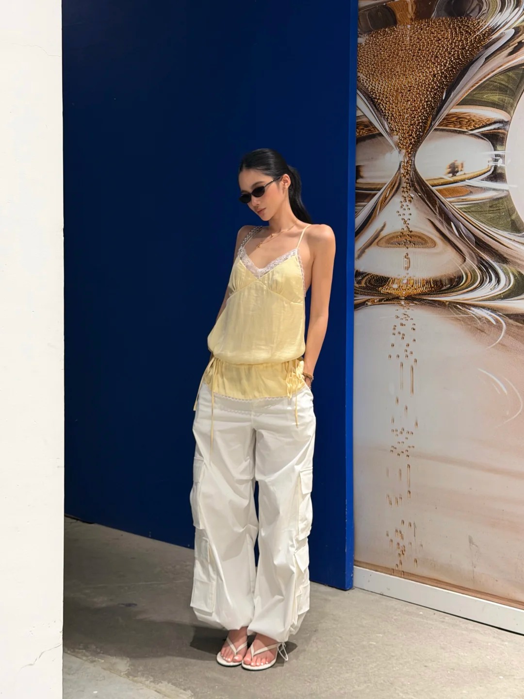 &Aacute;o hai d&acirc;y mix c&ugrave;ng quần hộp, tưởng 