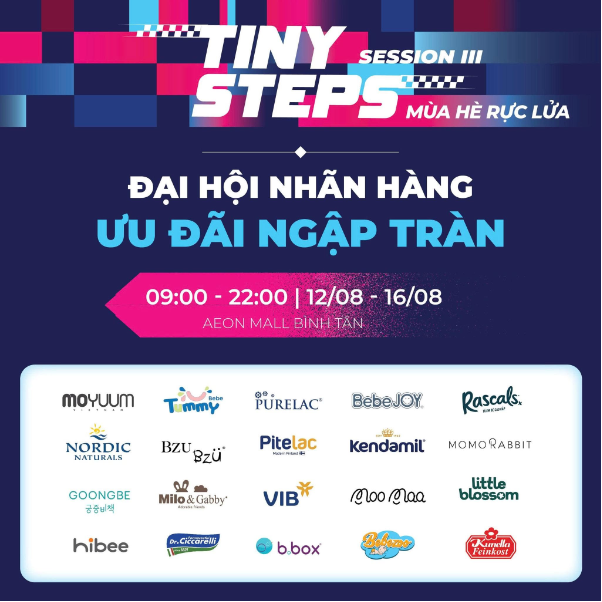 Tiny Steps by Moyuum - Lần đầu ti&ecirc;n đổ bộ Aeon Mall B&igrave;nh T&acirc;n, quy tụ h&agrave;ng loạt thương hiệu mẹ v&agrave; b&eacute; - Ảnh 2.