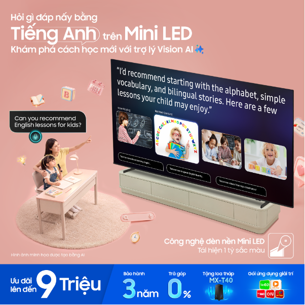 Mở Samsung AI TV học nấu ăn, &acirc;m nhạc, trợ l&yacute; VAC hướng dẫn tận t&igrave;nh mọi kỹ năng - Ảnh 1.