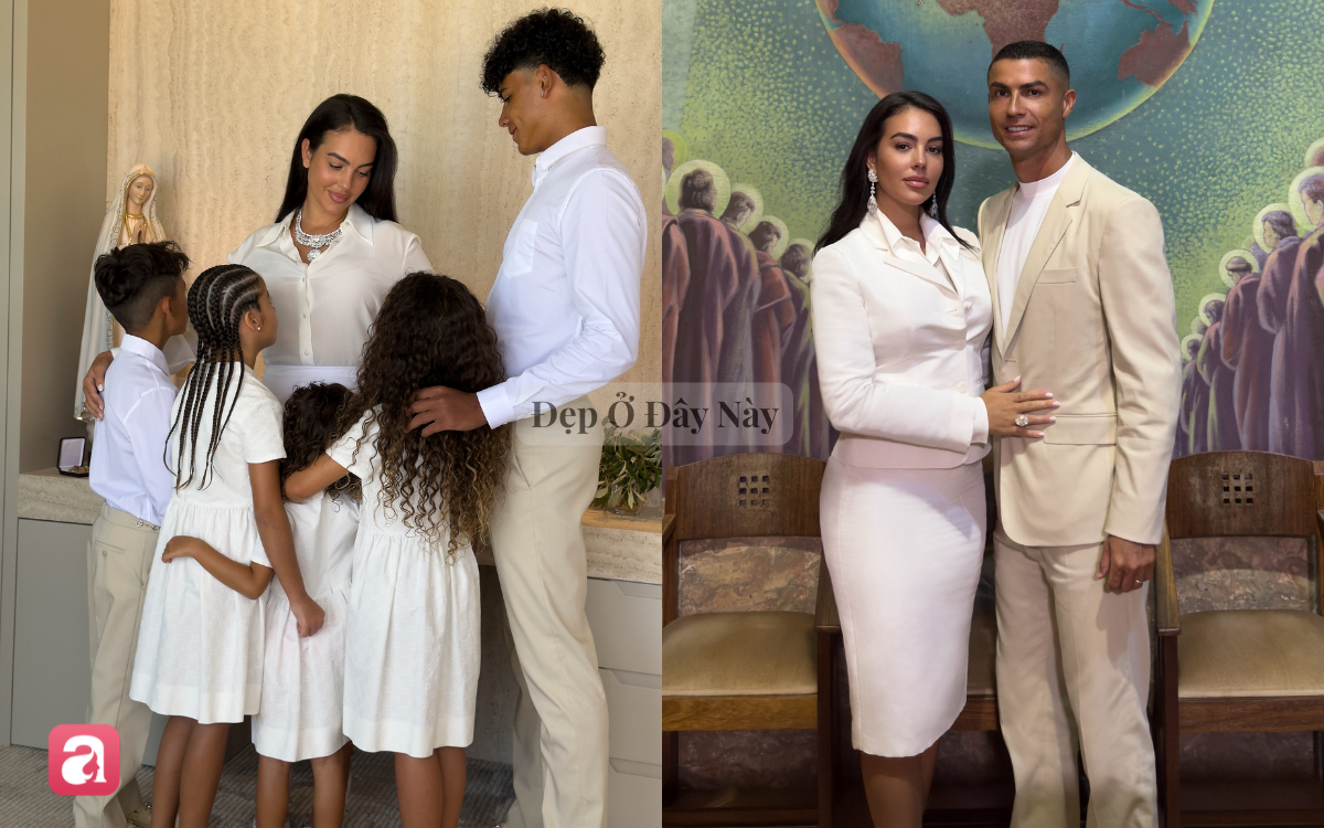 Vợ Ronaldo mặc váy trắng tối giản, nhưng chiếc vòng cổ gần 2000 tỷ mới gây trầm trồ - Ảnh 2.