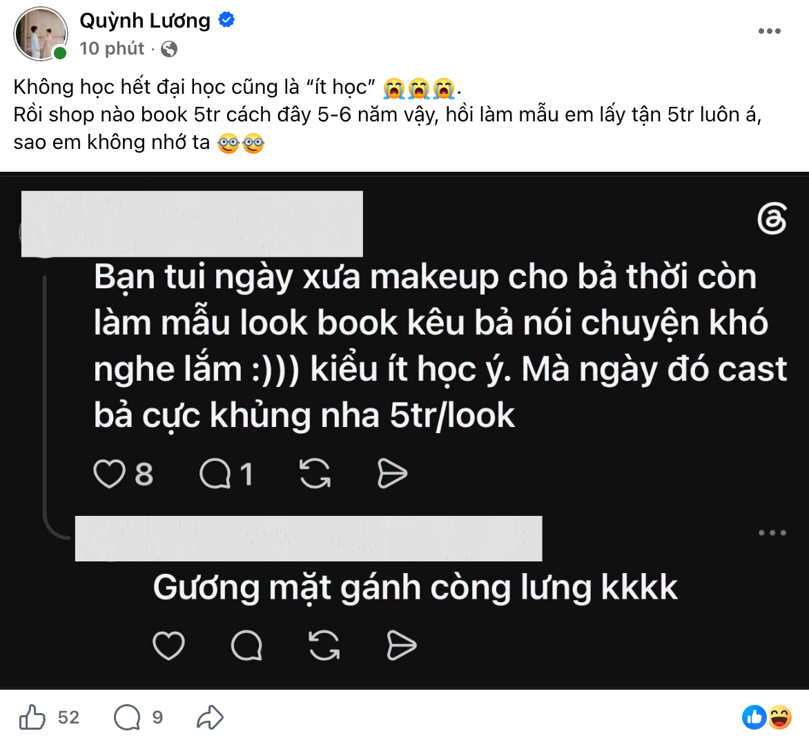 Quỳnh Lương bị chỉ tr&iacute;ch v&igrave; văng tục tr&ecirc;n s&oacute;ng livestream- Ảnh 2.