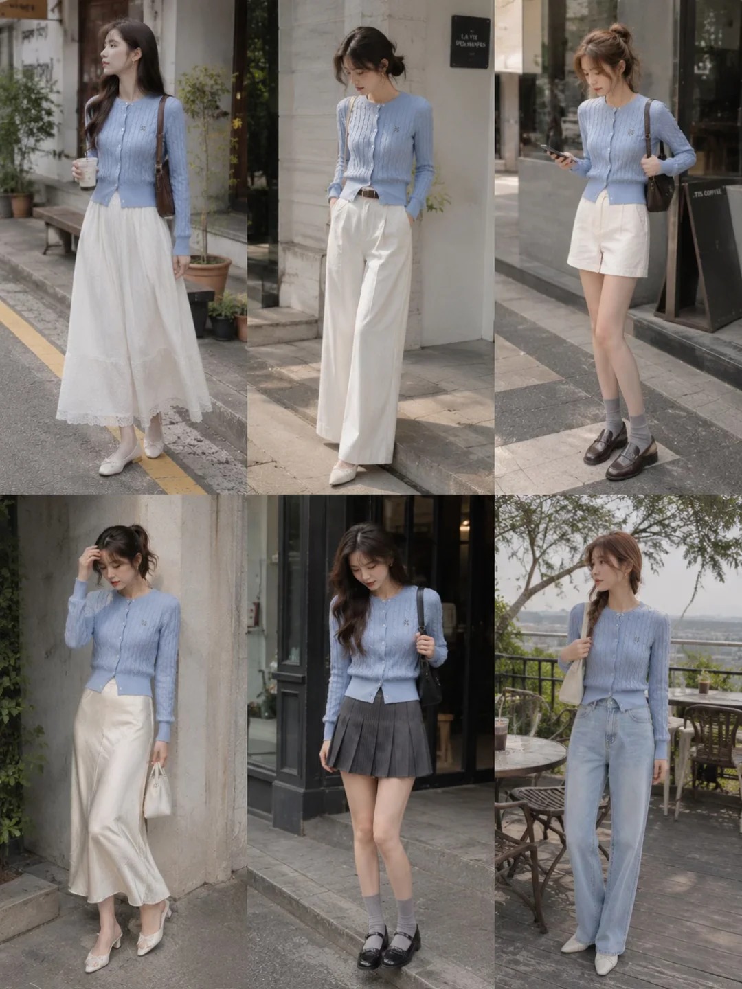 Chiếc cardigan xanh nhạt mang tinh thần tiểu thư, diện c&ugrave;ng ch&acirc;n v&aacute;y hay quần ống rộng đều đẹp - Ảnh 2.
