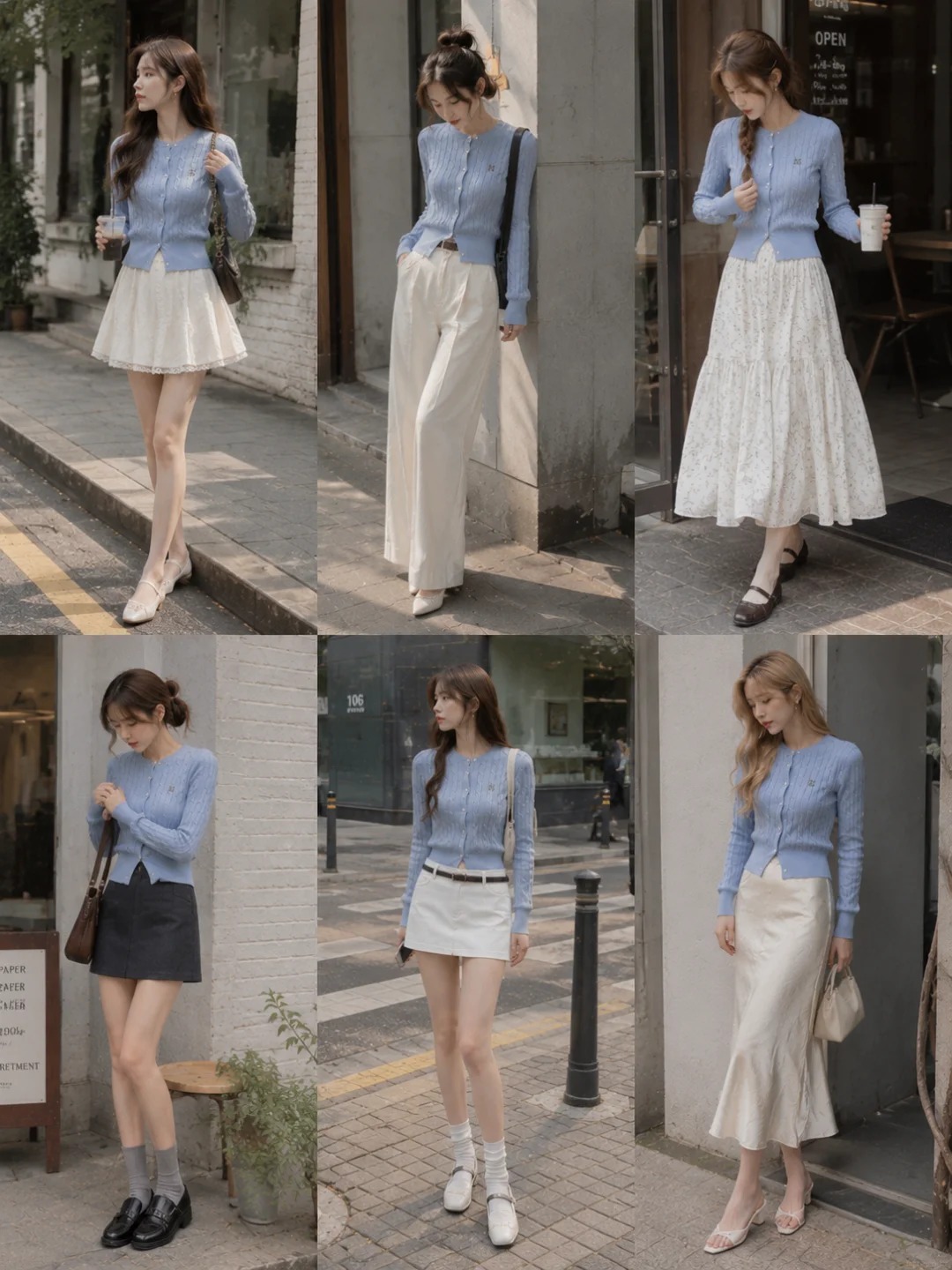 Chiếc cardigan xanh nhạt mang tinh thần tiểu thư, diện c&ugrave;ng ch&acirc;n v&aacute;y hay quần ống rộng đều đẹp - Ảnh 1.