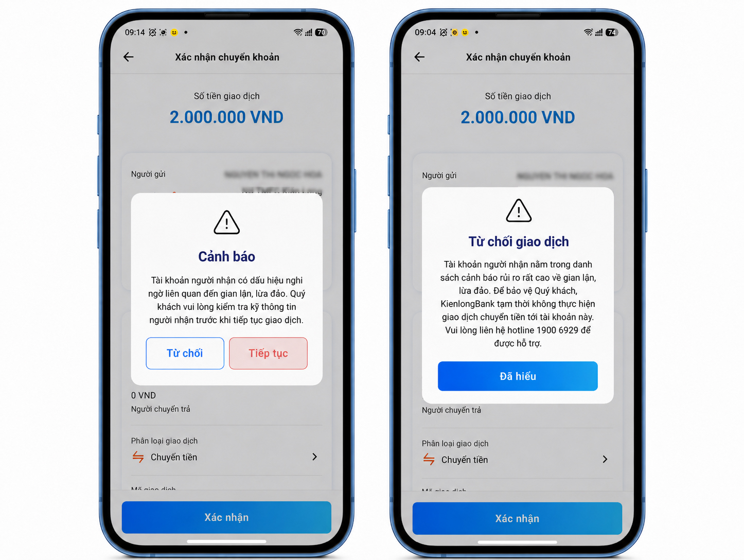 Từ nay: Loạt ng&acirc;n h&agrave;ng BIDV, Vietcombank, Vietinbank, KienlongBank,... từ chối giao dịch chuyển tiền của kh&aacute;ch h&agrave;ng trong 2 trường hợp sau- Ảnh 1.