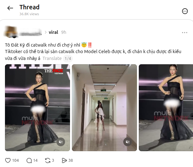 Đối thủ của Lọ Lem catwalk như đi chợ dù đã qua đào tạo- Ảnh 2.