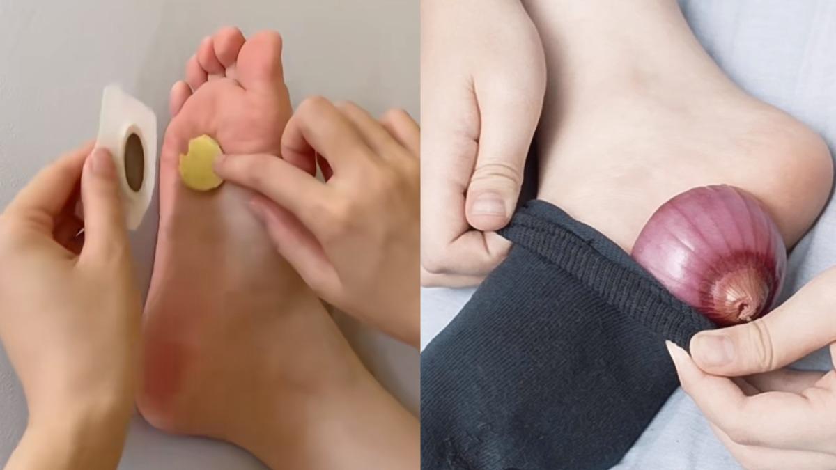 Trước khi đi ngủ, nhiều người có thói quen đắp gừng, hành vào lòng bàn chân để ngủ ngon: Chuyên gia nói 1 câu ai cũng bất ngờ - Ảnh 1.
