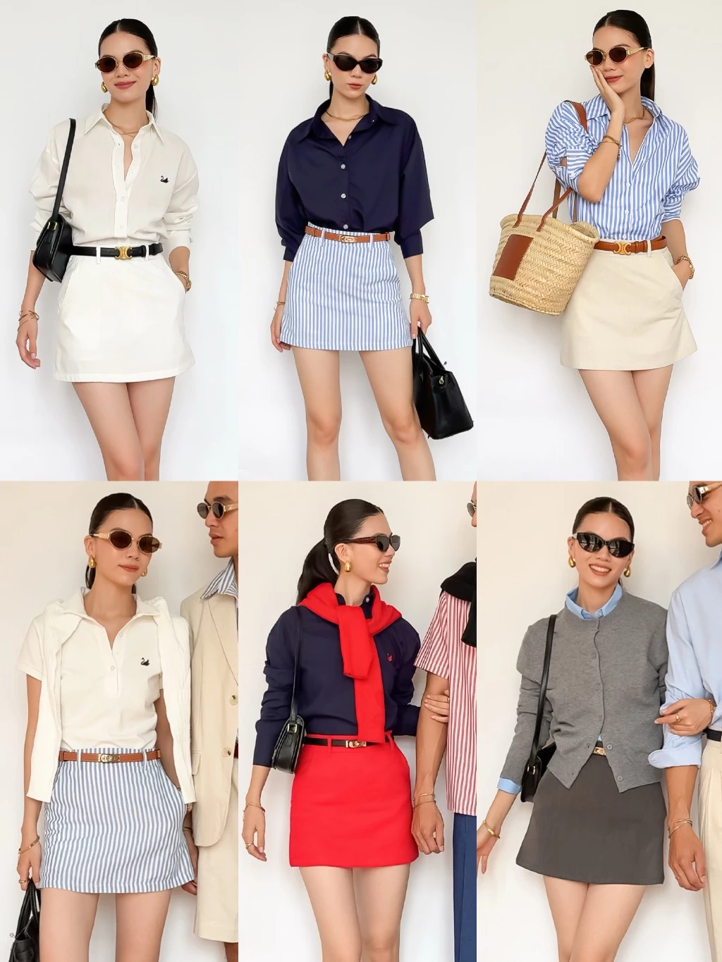 Không cần mua sắm nhiều, chỉ cần diện chân váy xám là đẹp cả tuần theo đúng style