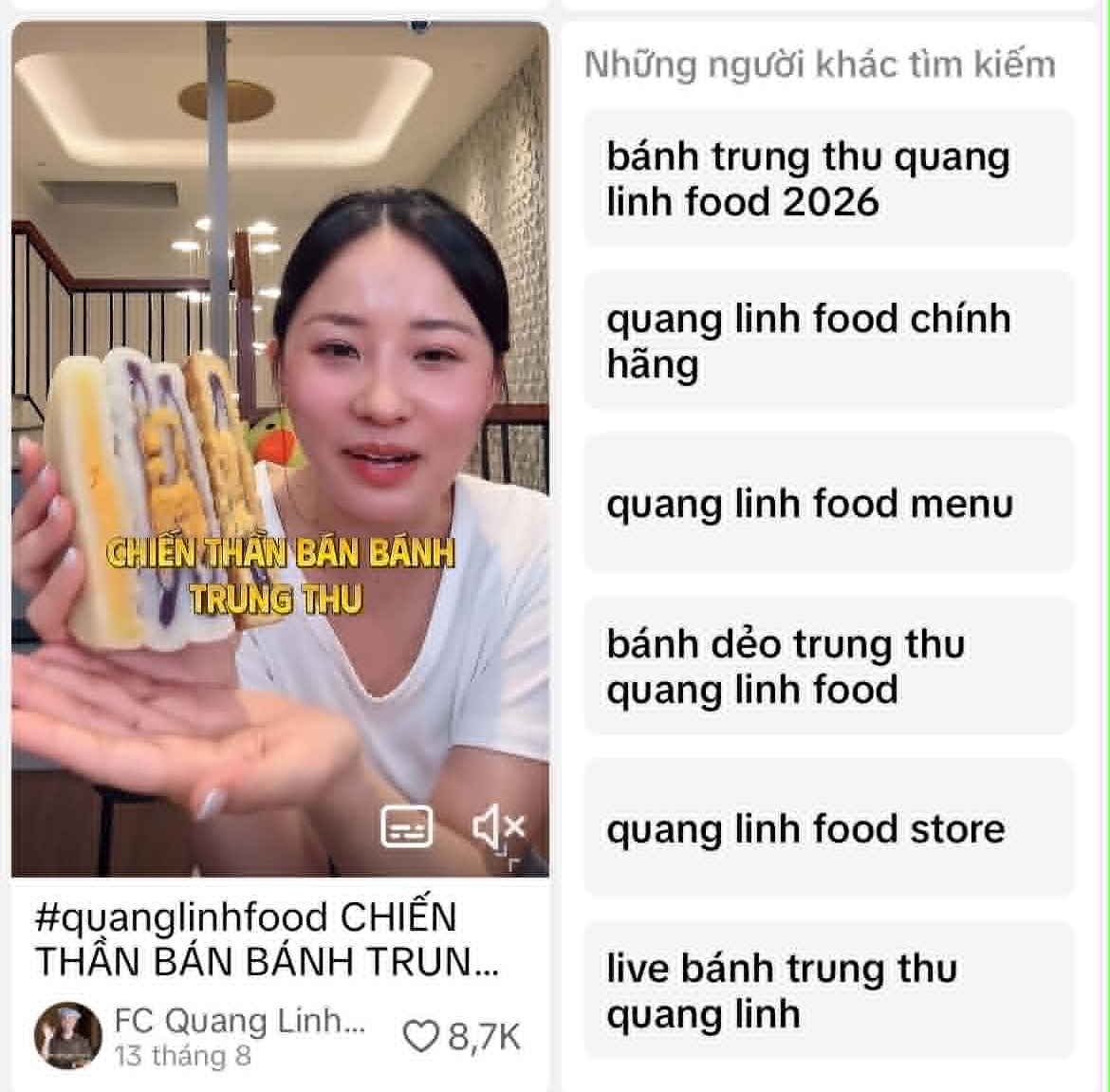 T&igrave;nh h&igrave;nh kinh doanh b&aacute;nh Trung thu Quang Linh Food v&agrave; chị g&aacute;i Quang Linh Vlogs 2026 - Ảnh 4.