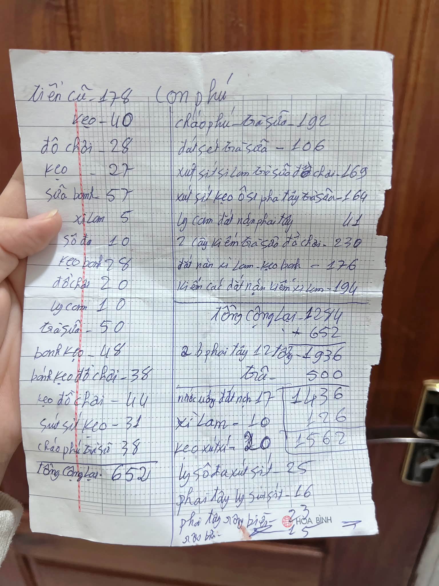 Ng&agrave;y đầu ti&ecirc;n đi học v&agrave; tờ giấy nợ 1 , 6 triệu đồng của b&eacute; g&aacute;i lớp 1 - Ảnh 2.