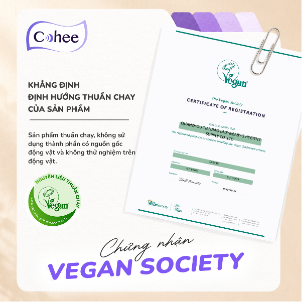 Cohee n&acirc;ng chuẩn an to&agrave;n băng vệ sinh thuần chay - Ảnh 1.
