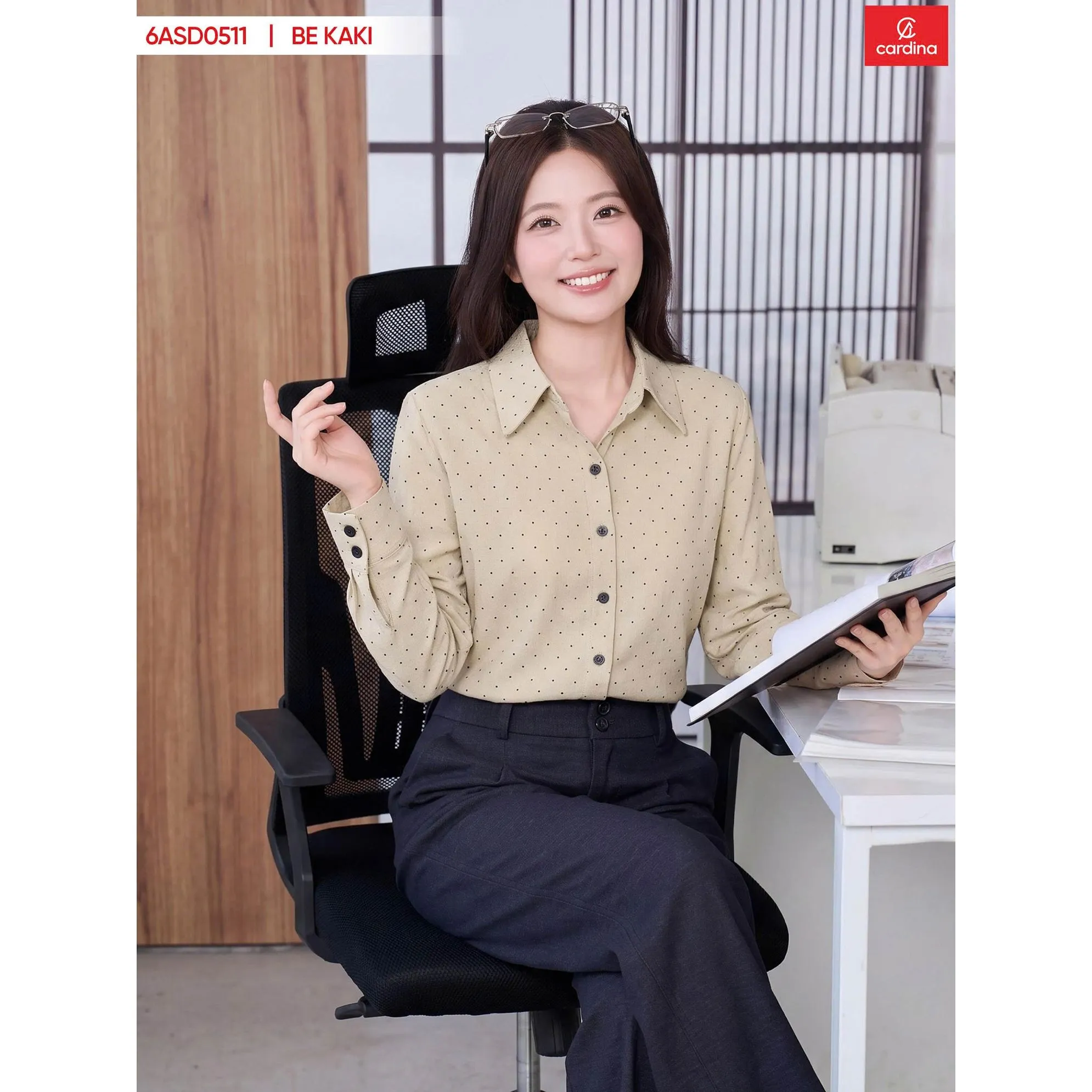 Chiếc sơ mi vừa sang chuẩn old money vừa l&agrave; n&eacute;t chấm ph&aacute; th&uacute; vị cho style c&ocirc;ng sở - Ảnh 8.