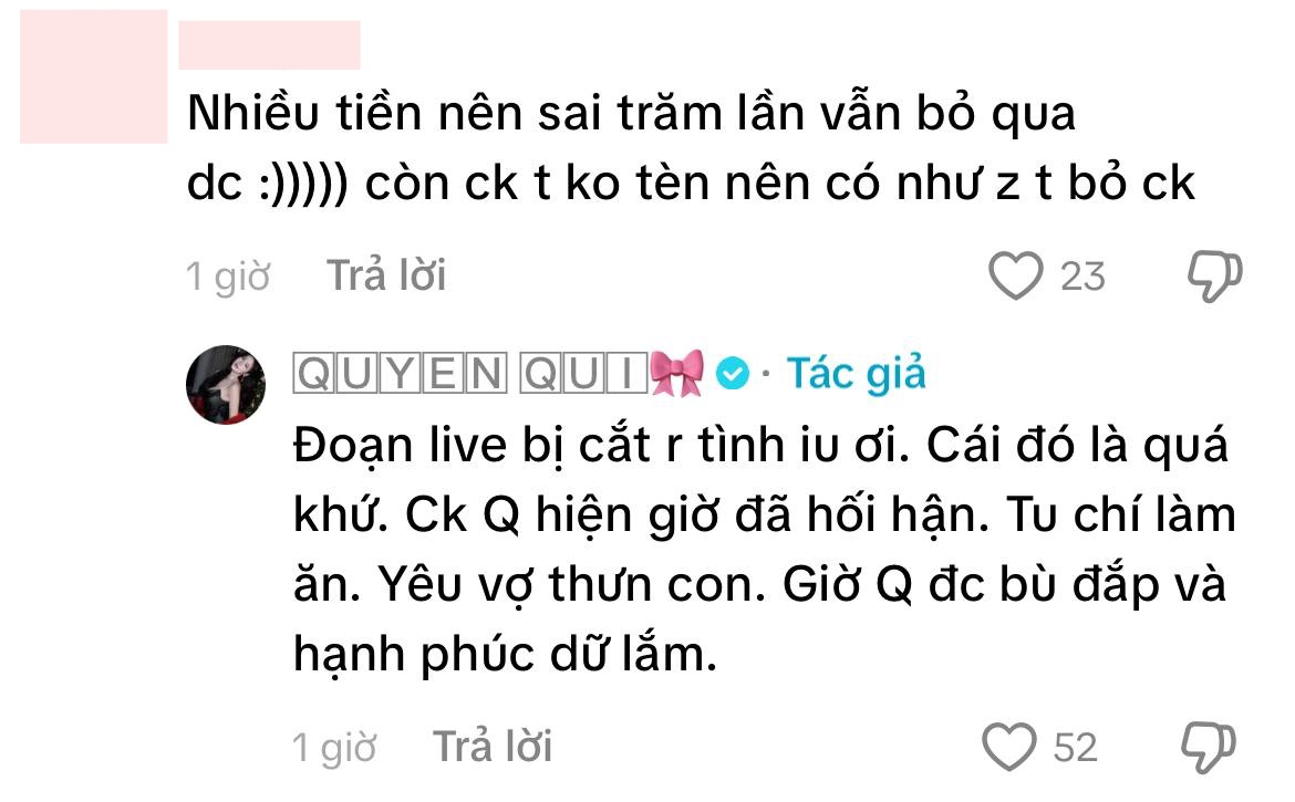 Quy&ecirc;n Qui l&ecirc;n tiếng về h&ocirc;n nh&acirc;n: Chồng t&ocirc;i hiện giờ đ&atilde; hối hận - Ảnh 1.