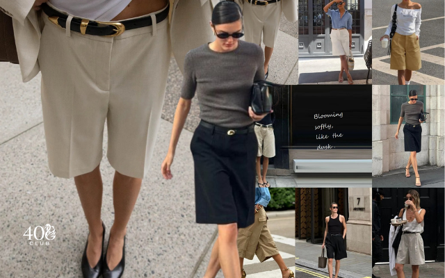 Quần Bermuda phong c&aacute;ch old money: Chỉ một thiết kế cũng đủ mặc đẹp suốt cả tuần  - Ảnh 13.