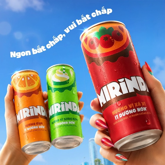 Mirinda thay đổi bộ nhận diện thương hiệu mới: T&aacute;o bạo hơn, trẻ trung hơn, tiếp nối sứ mệnh lan tỏa niềm vui v&agrave; nụ cười - Ảnh 2.