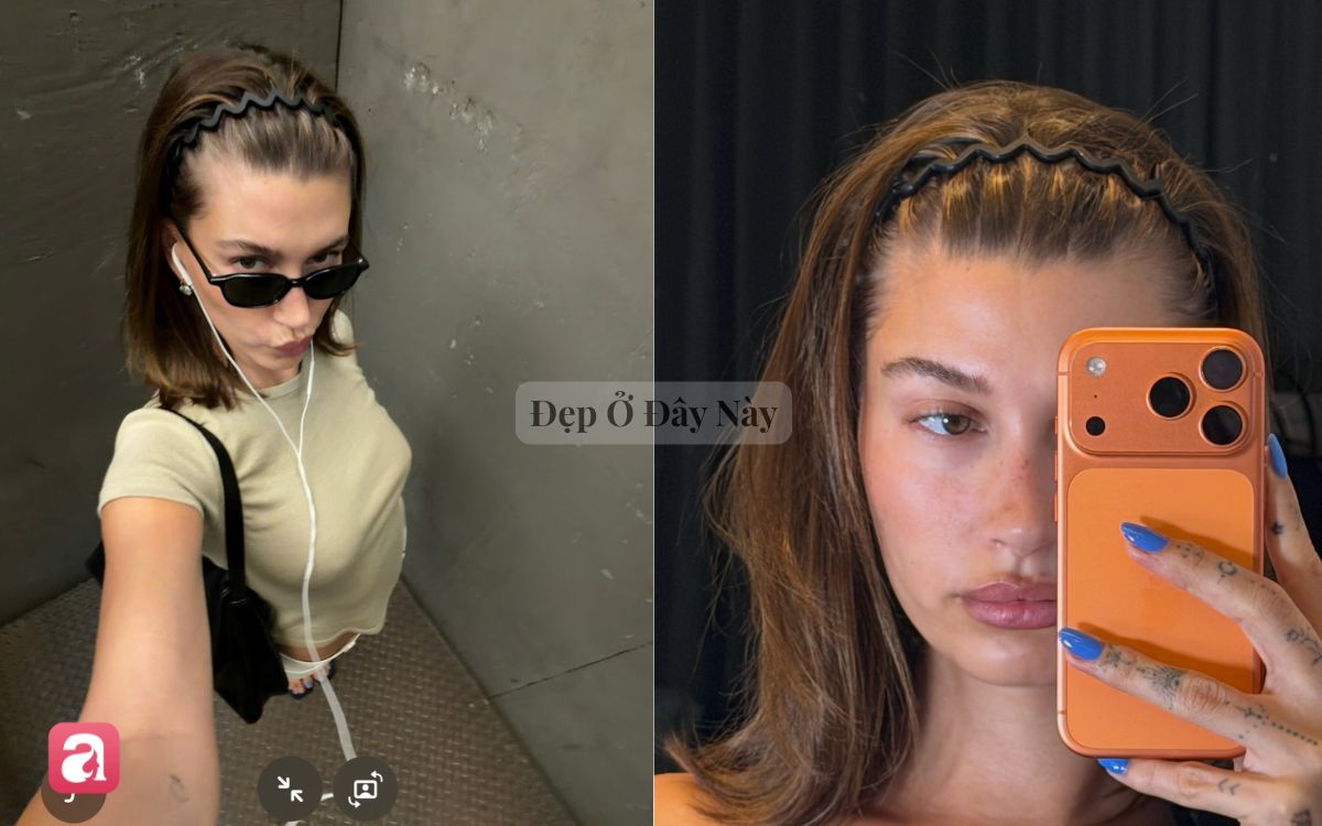 Đầu chưa kịp gội vẫn đẹp nhờ chiếc bờm đang gây sốt của Hailey Bieber - Ảnh 1.