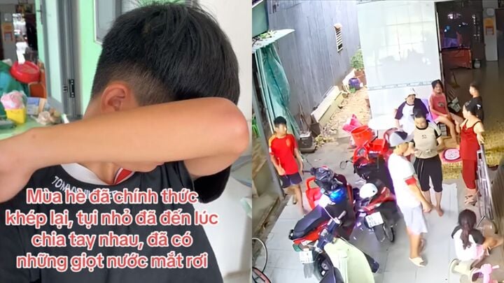Cảnh cậu b&eacute; kh&oacute;c khi chia tay qu&ecirc; ngoại đầy x&uacute;c động - Ảnh 1.