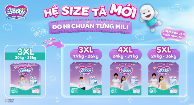 Bobby ti&ecirc;n phong mở rộng hệ size t&atilde; quần tới 5XL, đồng h&agrave;nh c&ugrave;ng b&eacute; lớn tới 36kg - Ảnh 2.