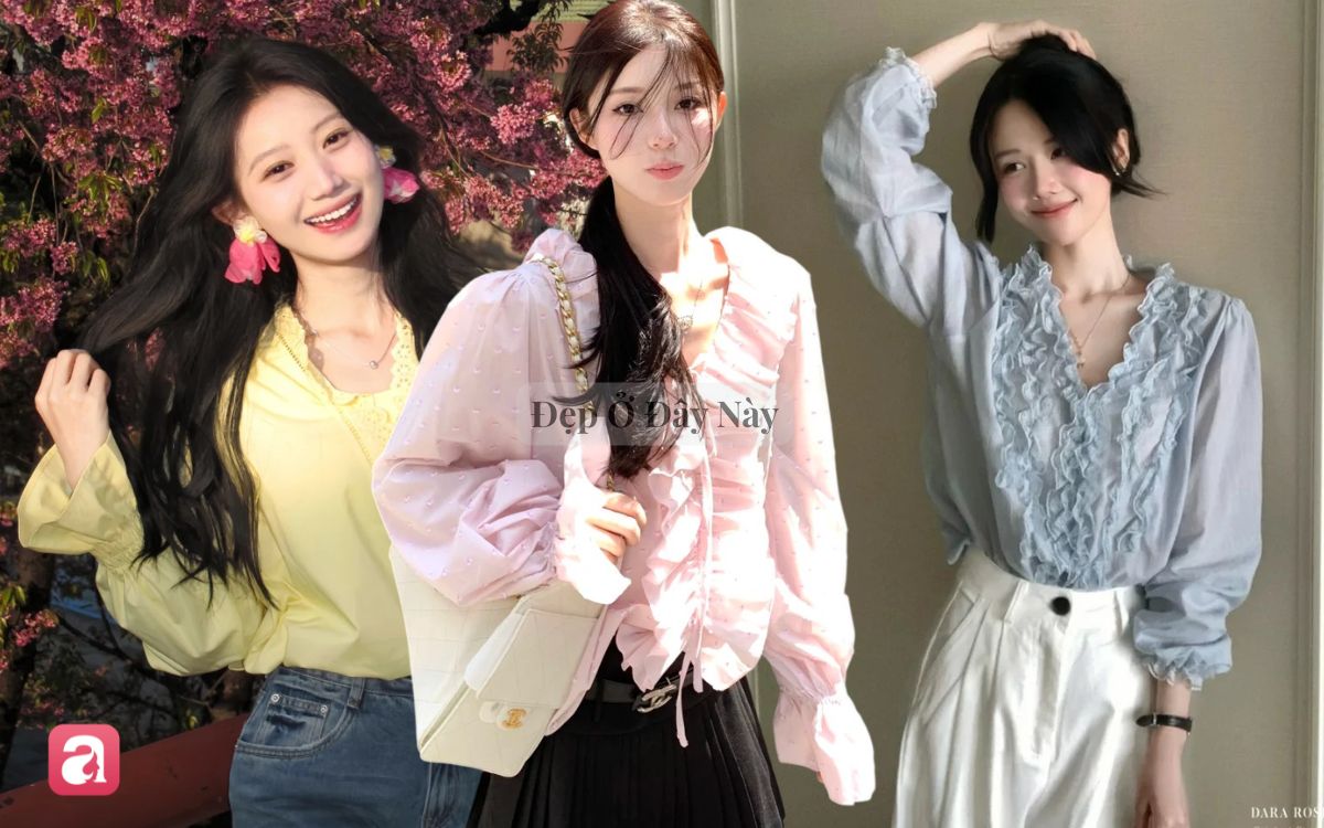 &Aacute;o tay phồng: Chiếc &aacute;o mặc l&ecirc;n vừa dịu vừa sang, lại che bắp tay to cực kh&eacute;o trong m&ugrave;a thu - Ảnh 1.