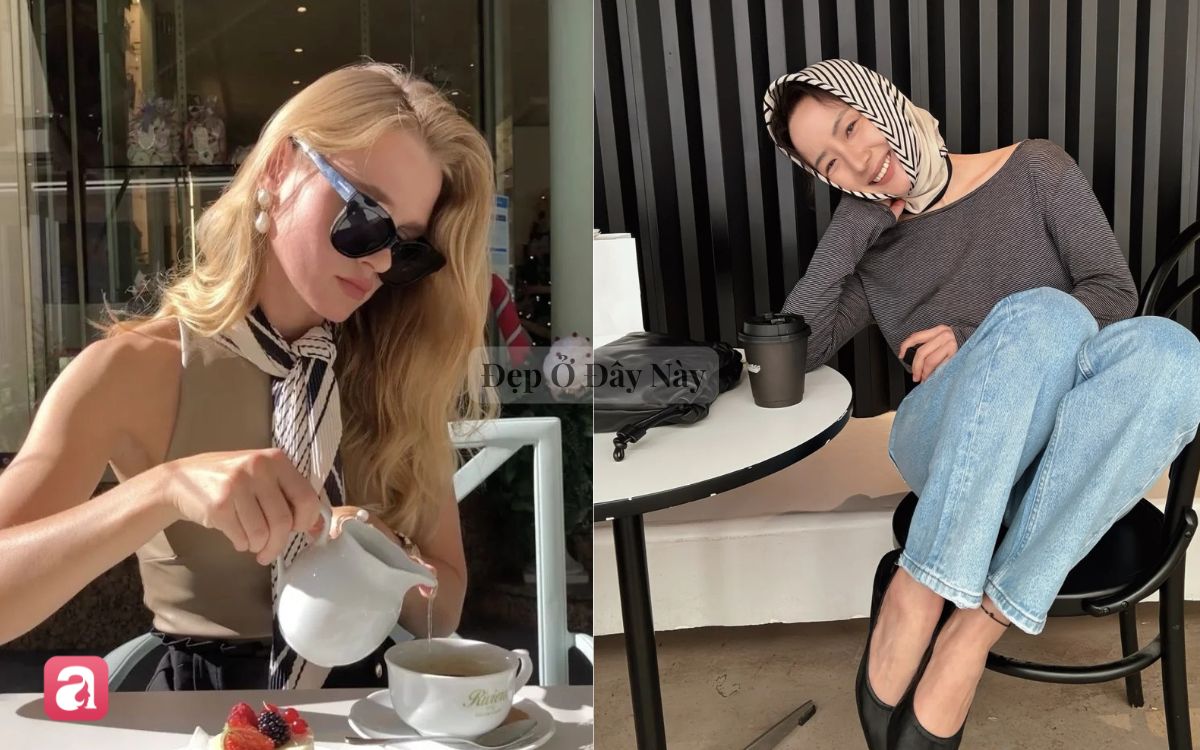 Style old money bắt đầu từ chiếc khăn họa tiết: Nhỏ nhưng n&acirc;ng tầm cả outfit - Ảnh 1.
