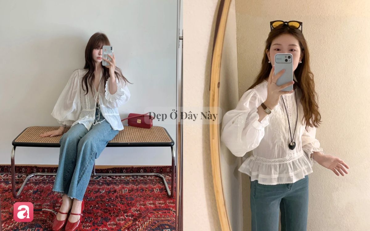 &Aacute;o tay phồng: Chiếc &aacute;o mặc l&ecirc;n vừa dịu vừa sang, lại che bắp tay to cực kh&eacute;o trong m&ugrave;a thu - Ảnh 2.