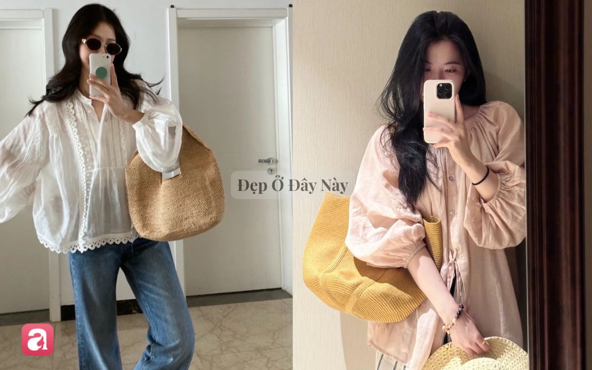 &Aacute;o tay phồng: Chiếc &aacute;o mặc l&ecirc;n vừa dịu vừa sang, lại che bắp tay to cực kh&eacute;o trong m&ugrave;a thu - Ảnh 3.