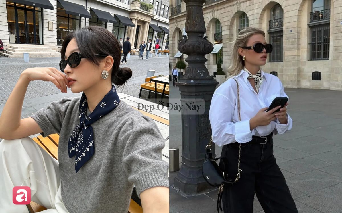 Style old money bắt đầu từ chiếc khăn họa tiết: Nhỏ nhưng n&acirc;ng tầm cả outfit - Ảnh 3.