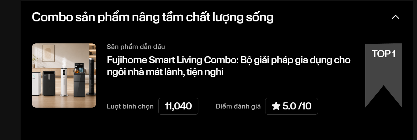Fujihome vượt LG, Xiaomi, gi&agrave;nh chiến thắng hạng mục 