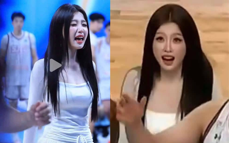 Ph&uacute; b&agrave; điệu nhất showbiz gặp họa ở s&acirc;n b&oacute;ng rổ: Ảnh visual đẹp ph&aacute;t s&aacute;ng bị b&oacute;c mẽ giả dối- Ảnh 6.