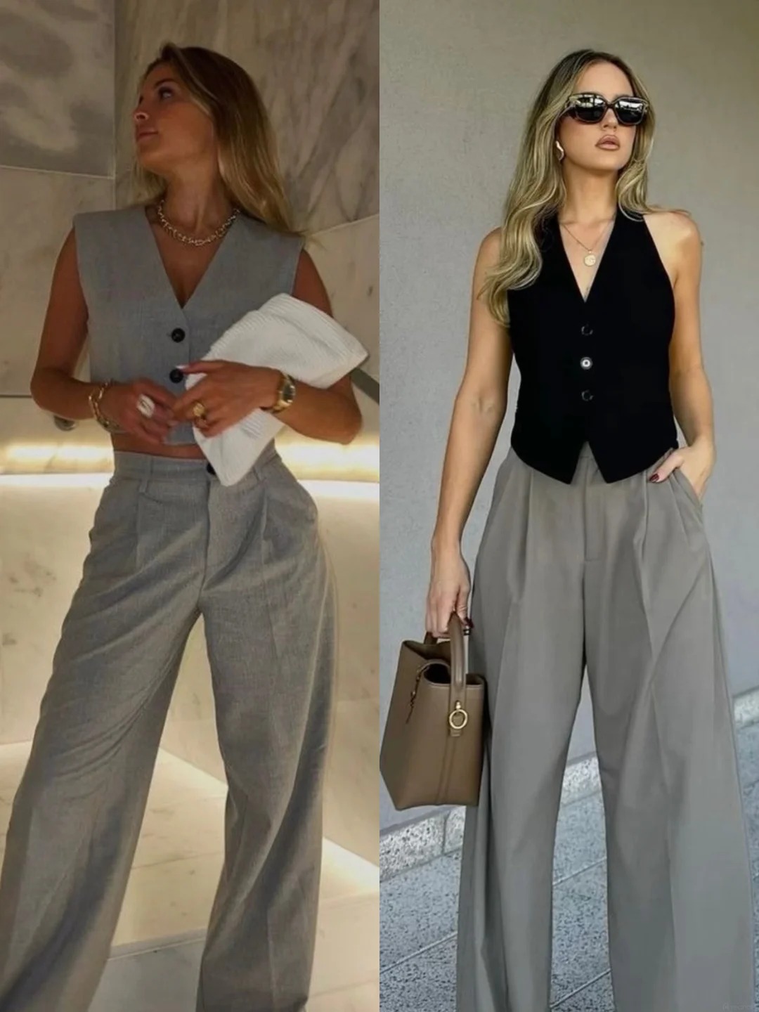 Quần ống rộng m&agrave;u x&aacute;m: M&oacute;n đồ gi&uacute;p vẻ ngo&agrave;i thanh lịch v&agrave; 