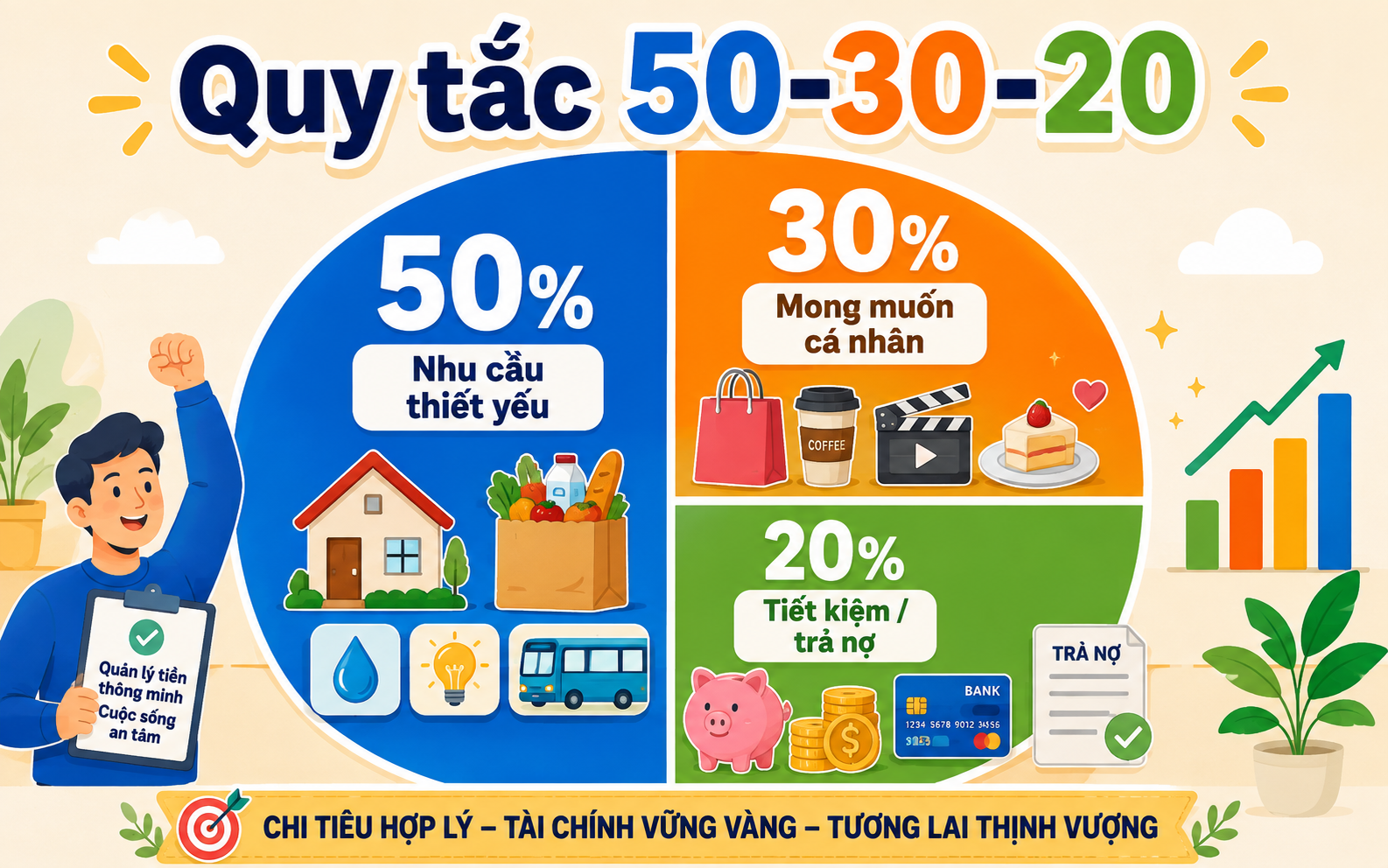 Đừng &aacute;p dụng m&aacute;y m&oacute;c quy tắc 50-30-20 nếu gia đ&igrave;nh bạn đang ở một trong 4 ho&agrave;n cảnh n&agrave;y - Ảnh 1.